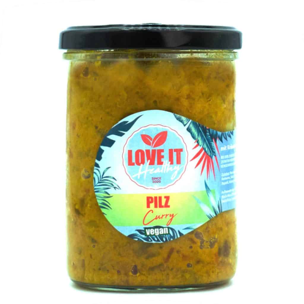 Pilz Curry vegan Love it Healthy